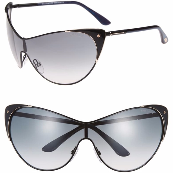 Tom Ford Accessories - New TOM FORD Vanda Black Cat Eye Sunglasses